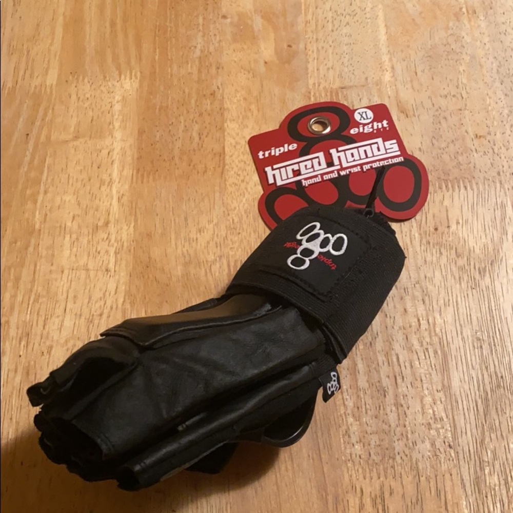 Unisex xl leather wrist and hand guards